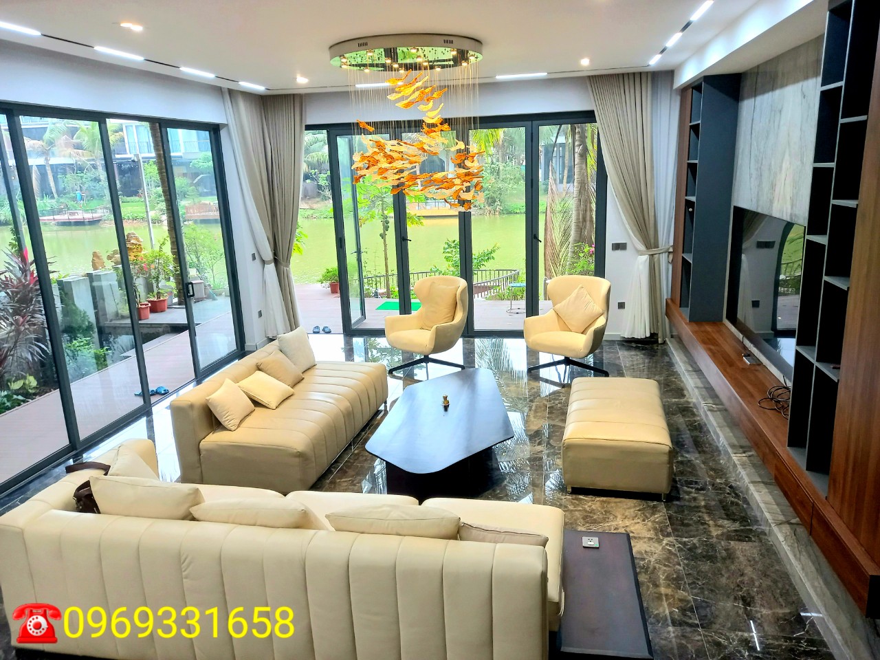 BIỆT THỰ ĐẢO 300M2,4PN,ĐỦ ĐỒ BÊN ECOPARK,HƯNG YÊN CHO THUÊ 1