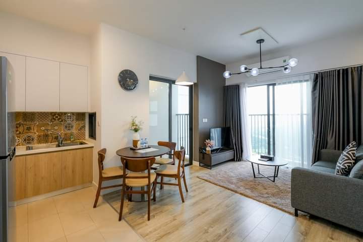 căn hộ 58m2,2pn,đủ đồ bên tòa lake1 ecopark cho thuê 2