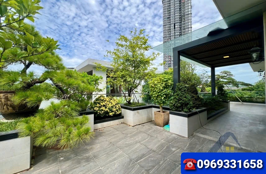 CHO THUÊ BIỆT THỰ 450M2 ,5PN,FULL ĐỒ BÊN KHU BIỆT THỰ ĐẢO ECOPARK 15