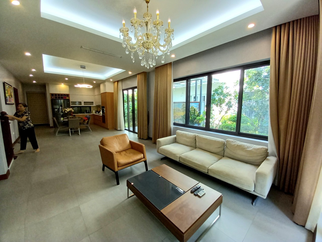 CHO THUÊ CĂN BIỆT THỰ SONG LẬP 200M2,4PN, ĐỦ ĐỒ BÊN PARK RIVER ECOPARK 1
