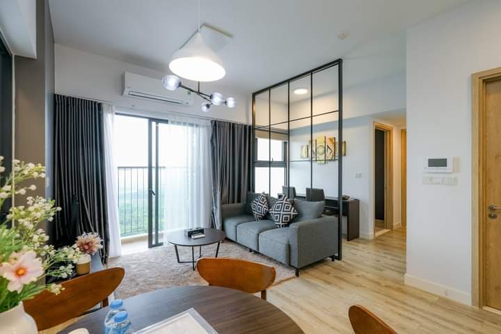 căn hộ 58m2,2pn,đủ đồ bên tòa lake1 ecopark cho thuê