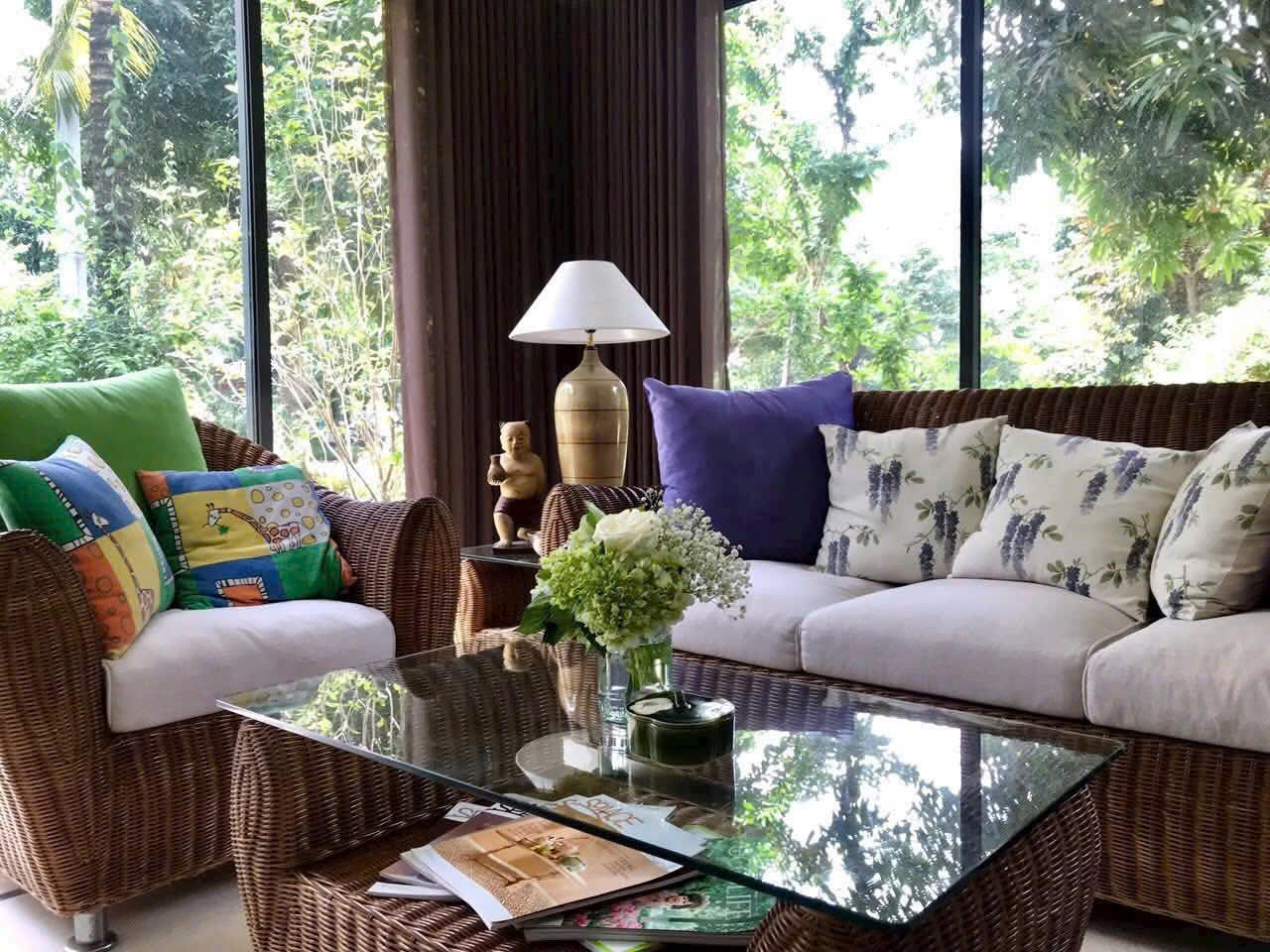 Căn BTSL xẻ khe 4 phòng ngủ, đầy đủ đồ có sân vườn rộng bên Park River Ecopark cần cho thuê