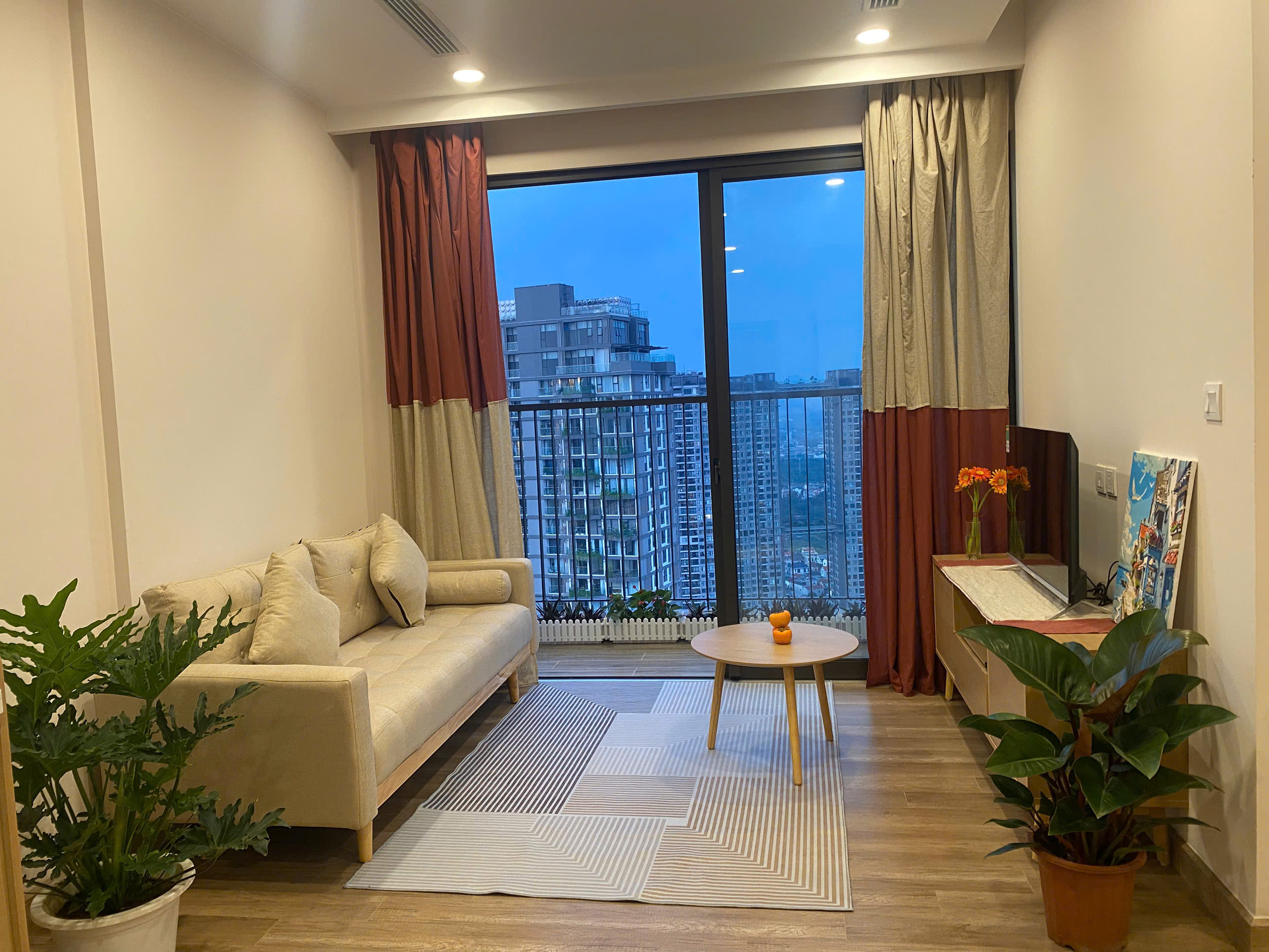 Căn hộ 2 phòng ngủ, full nội thất cao cấp bên tòa haven park Ecopark cho thuê