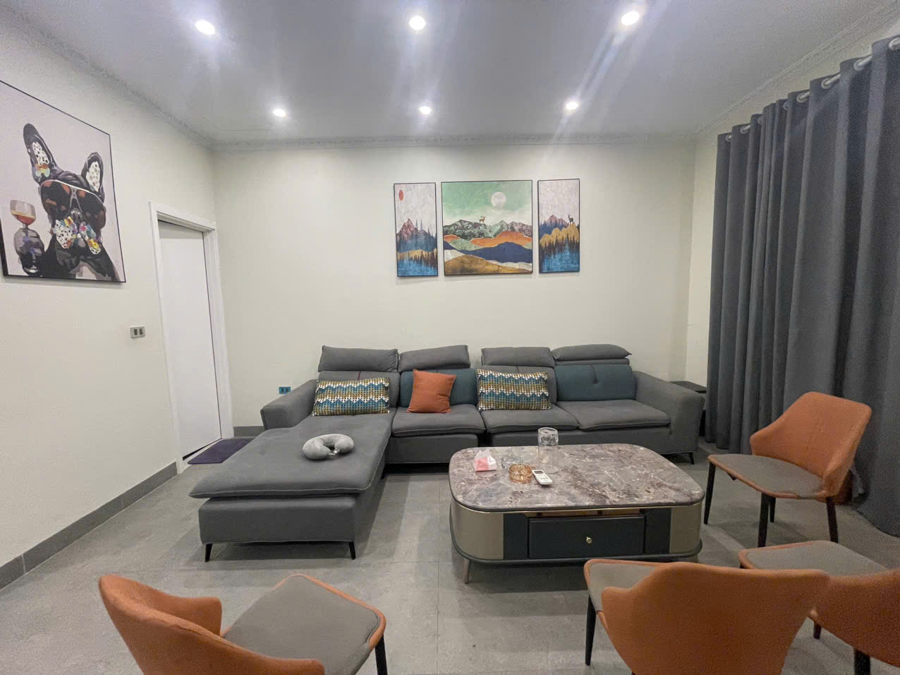 cho thuê căn biệt thự song lập 3 phòng ngủ, đủ đồ đẹp bên Ocean park 1 gia lâm